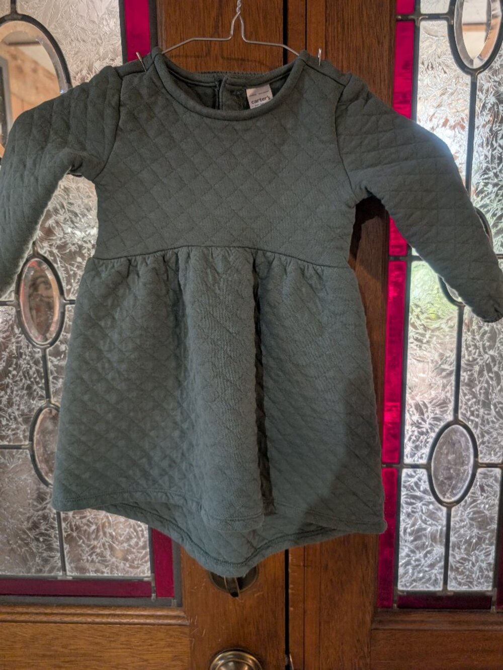 Toddler Girl quilted dress, size 18 months